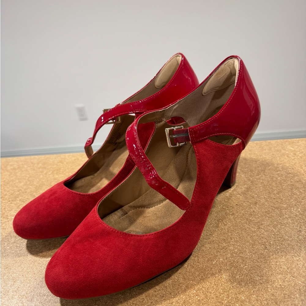 Giani Bernini Mary Jane Red Women's Heels